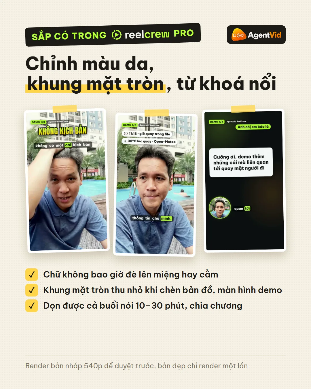 Bản dựng “như có editor riêng”