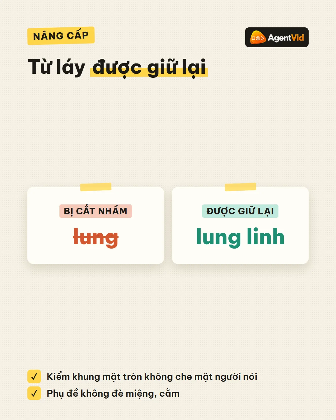 Cắt chuẩn tiếng Việt, không cắt nhầm