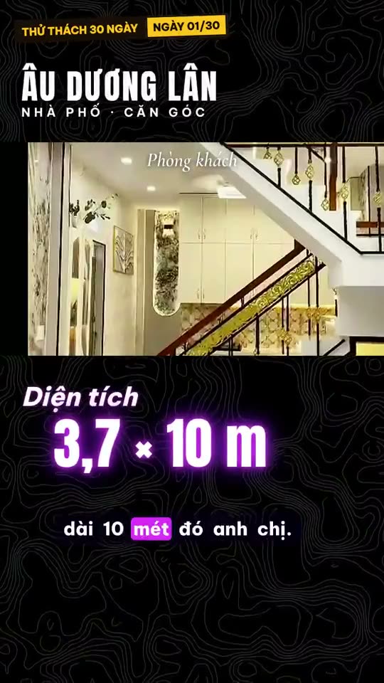 Video đã dựng xong, có tiêu đề và diện tích
